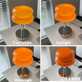 🏷️[Home] โคมไฟตั้งโต๊ะ Ins style โคมไฟแบบแก้ว โคมไฟข้างเตียง ชราจUSB สําหรับตกแต่งห้องนอน สไตล์ทันสมัย