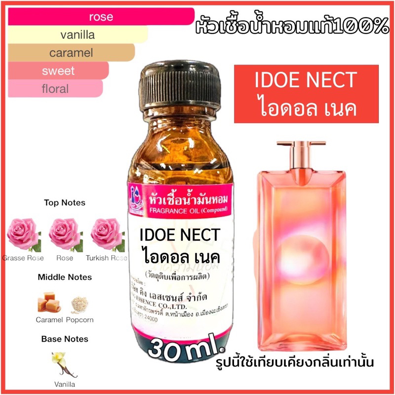 หัวเชื้อน้ำหอม 100% กลิ่น ไอดอลเนค IDOL NEC 30ml