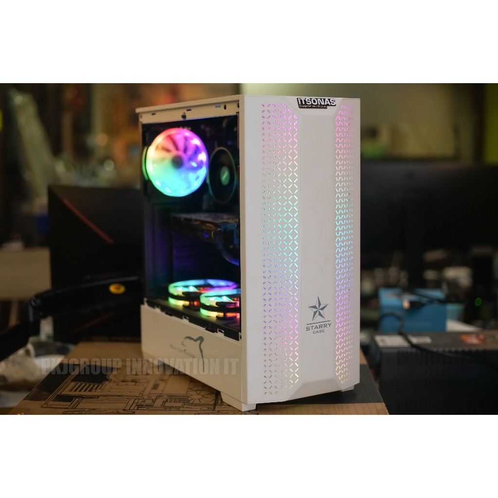 คอมเล่นเกมมือสองราคาถูก Ryzen 5 4600G RAM 16GB M.2 256 GB HDD 1 TB RX570