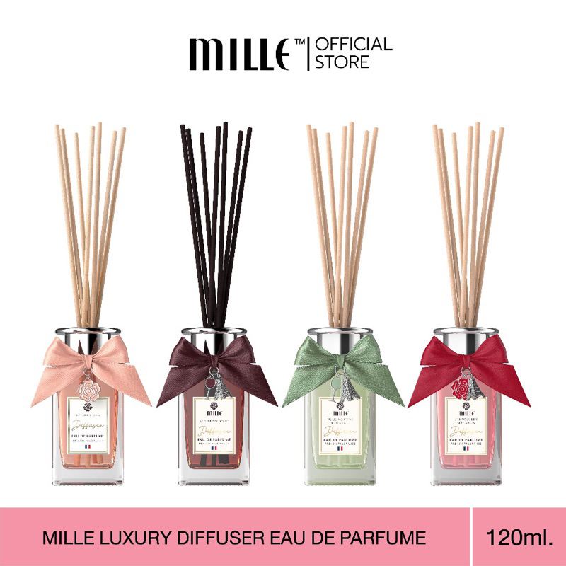Mille ก้านไม้หอม Luxury Diffuser Eau de Parfume 120 ml.แท้ %ส่งจากบริษัทมิลเล่ไทยแลนด์