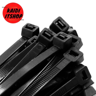 สายรัด Cable Tie สำหรับจัดเก็บสายไฟไห้เรียบร้อย และอื่นๆ (มีความยาวไห้เลือกตั้งแต่ 4/6/8/10/12/14 นิ้ว) แพ็ค 100 ชิ้น