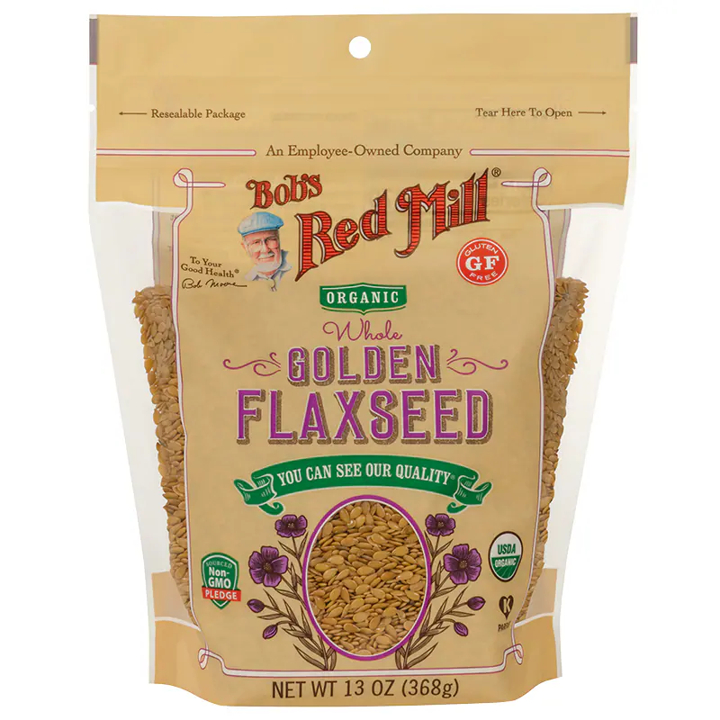 Bob's Red Mill Organic Whole Flaxseed (USA )368g. บ็อบส์ เรด มิลล์ ออร์แกนิค โฮล แฟลกซีด เมล็ดแฟลกซ์