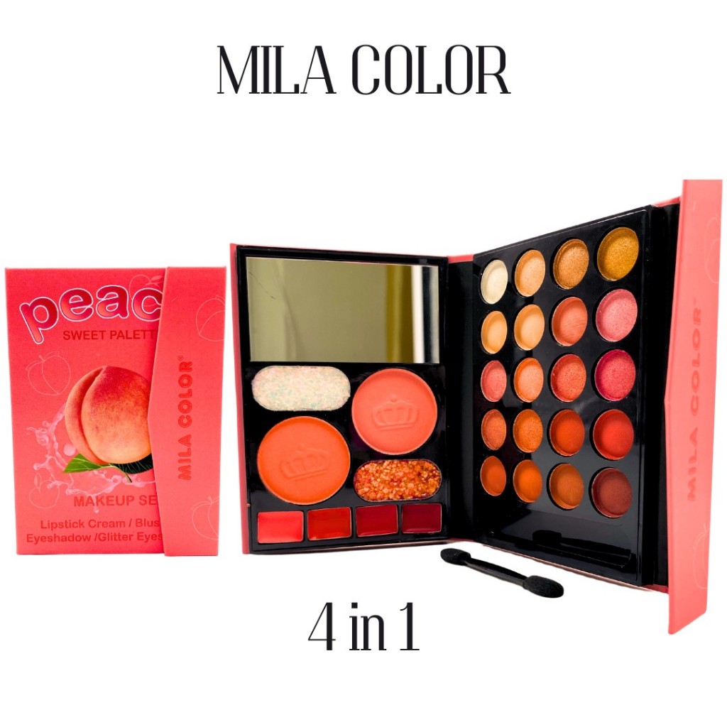 MC5011 อายแชโดว์​ บ​ลัช​ออน​ ลิปสติก MILA COLOR​ Eyeshadowพาเลทแต่งตากระเป๋า