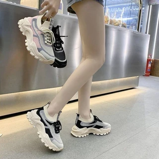 Luckkyshoes นิวส์🌟รองเท้าผ้าใบแฟชั่นพื้นหนา รอยหยักแบบใหม่แบบสับล่าสุดใครไ ม่มีถือว่าเอาว์สุด