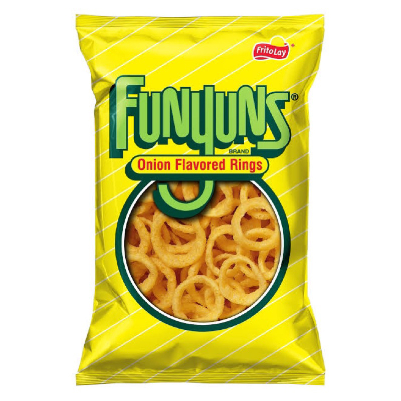 Funyuns onion flavored rings 163g. ขนมรสหัวหอมทอด นำเข้า ห่อใหญ่