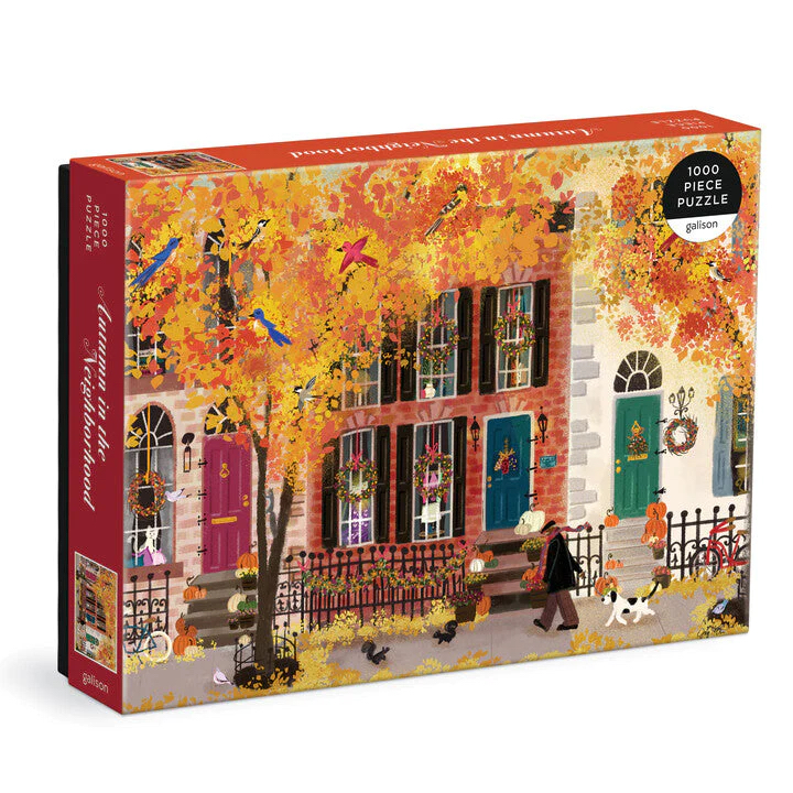 จิ๊กซอว์ จำนวน 1,000 ชิ้น Autumn in the Neighborhood 1000 Piece Puzzle