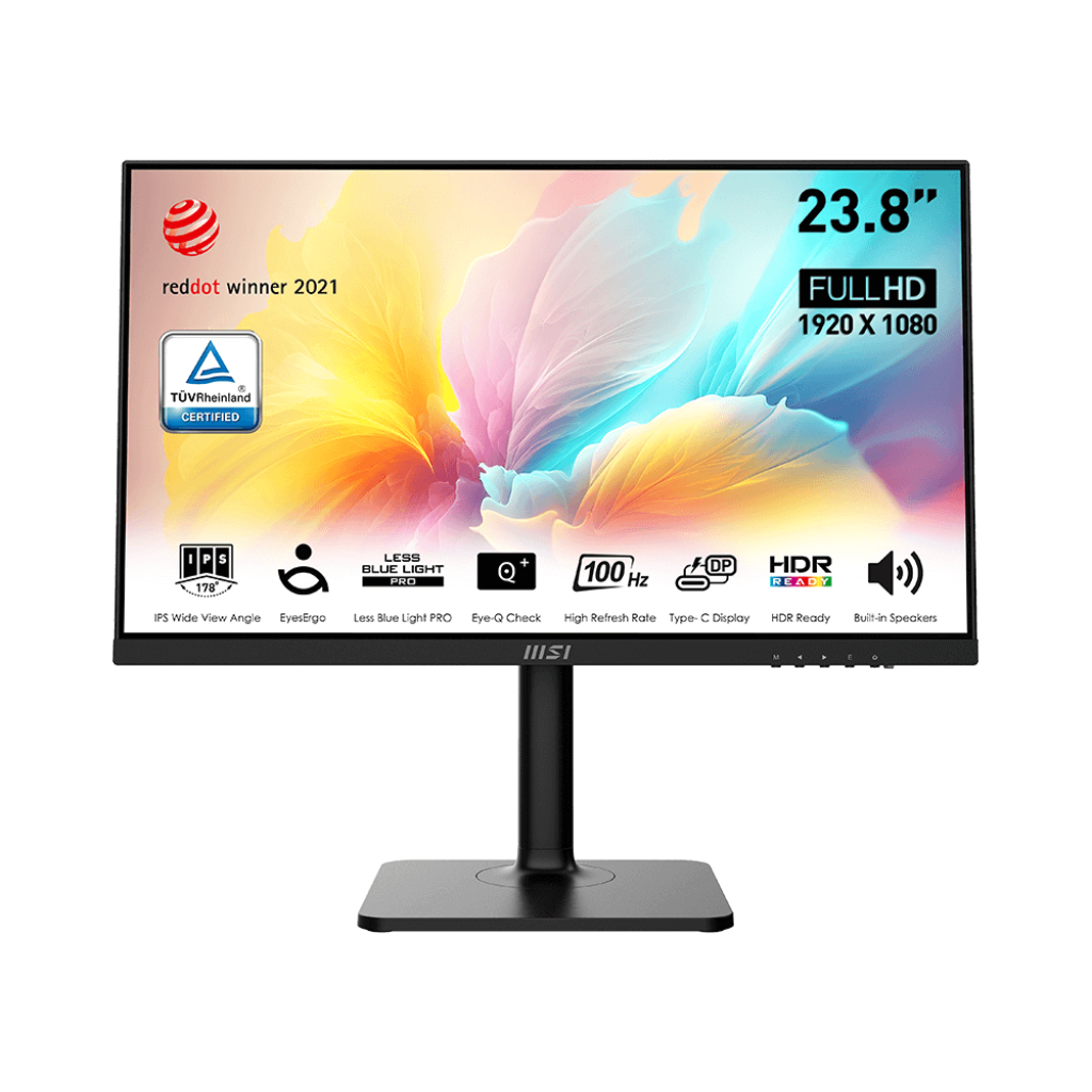 MONITOR (จอมอนิเตอร์) MSI MODERN MD2412P - 23.8" IPS FHD 100Hz USB-C