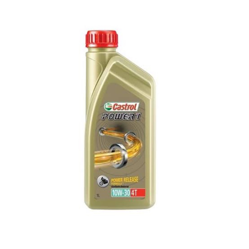 น้ำมันเครื่อง 4T Castrol power 1 SAE 10w-30 ขนาด 0.8-1 ลิตร