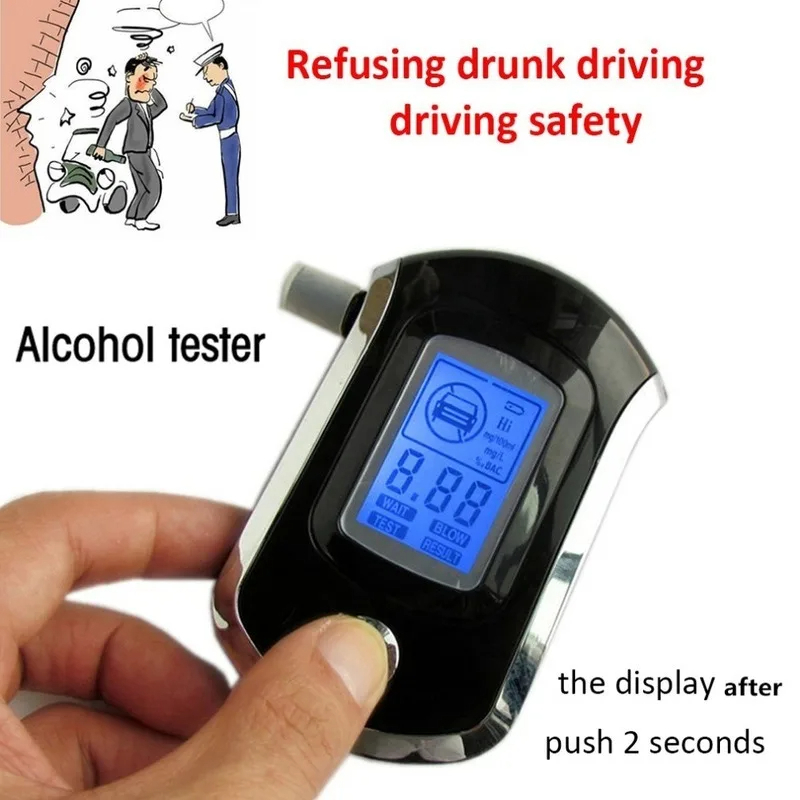 NEW  เครื่องเป่าแอลกอฮอล์ เครื่องเป่าวัดแอลกอฮอล์ Digital Breath Alcohol Tester meter AT-6000 ราคา ถูกที่สุด ดีลบีเคเค แกลเลอรีภาพที่ 4