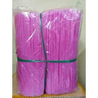 หลอดยาวพิเศษ 13 นิ้ว แพ็ค 10 ห่อ (1 แพ็คมี 1 สีเท่านั้น)