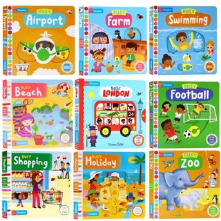 หนังสืออ่านภาษาอังกฤษสำหรับเด็ก นิทานเด็ก บอร์ดบุ๊ค Campbell busy book หนังสือเลื่อนขยับ (012077585521)