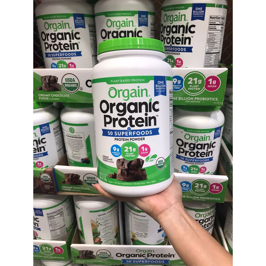คุ้มที่สุด 1.2 KG !! โปรตีนจากพืช Orgain, Organic Protein Powder, Plant Based โปรตีน โปรตีนชง