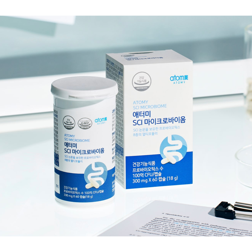 Atomy โปรไบโอติก อะตอม SCI MICROBIOME super probiotics 10 พันล้าน CFU 18 กรัม x 60 แคปซูล