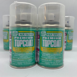 สเปรย์เคลือบสูตรน้ำอย่างดี  PREMIUM TOPCOAT Mr.Hobby