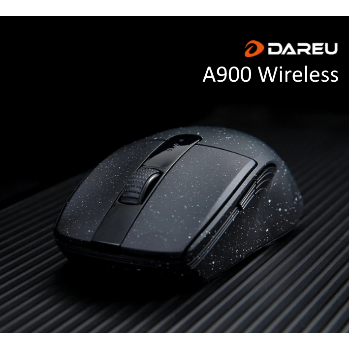 DAREU A900 เม้าส์ไร้สาย Tri-mode 2.4G Wired Bluetooth PBT Button ระบบชาร์จเร็ว Fast charging