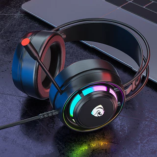 พร้อมส่งจากไทย PSH-400 Pink หูฟังเฮดโฟน หูฟังเกมมิ่งแบบครอบ หูฟังแมวมีไฟRGB