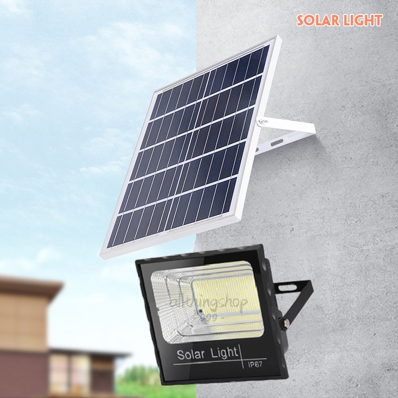 ของแท้ ไฟโซล่าเซลล์ 25W/40W โซล่าเซลล์ ไฟสปอตไลท์ กันน้ำกลางแจ้ง Solar light ไฟ led แผงโซล่าเซลล์ J365