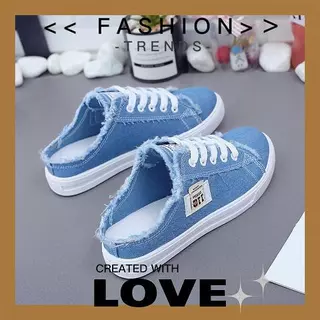 FBAShop สไตล์ใหม่ รองเท้าผ้าใบผู้หญิงแฟชั่น เกาหลี หุ้มส้น ผ้าใบ คุณภาพดีราคาถูก ระบายอากาศ พร้อมจัดส่งกันเลย