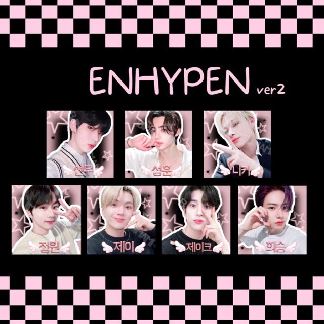 [1 Set 40/30 ชิ้น] ENHYPEN v.2 สติ๊กเกอร์เนื้อppแปะพัสดุ
