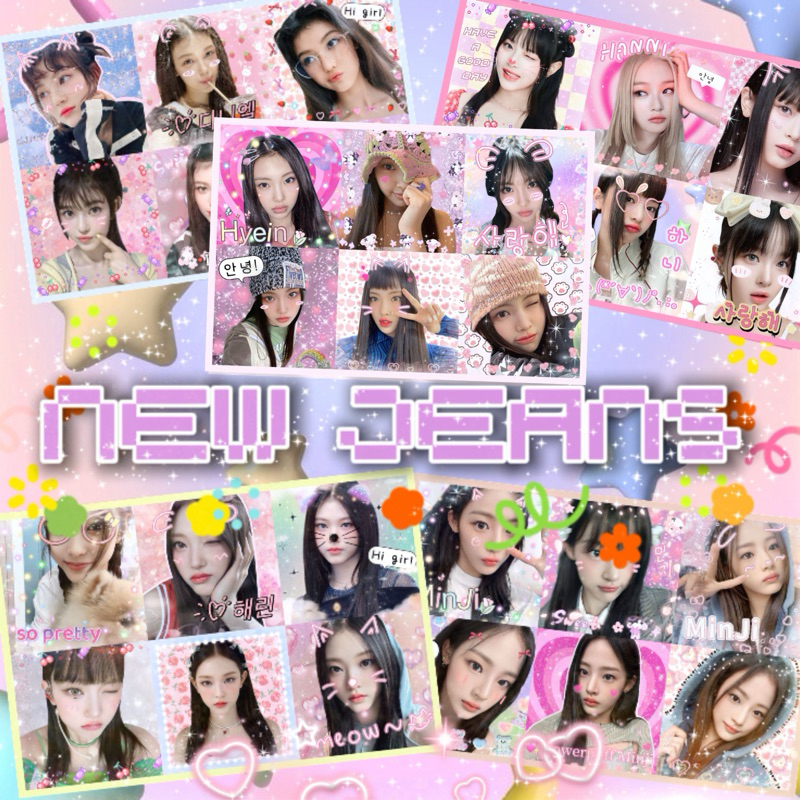 [พร้อมส่ง]Sticker New Jeans ไดคัท100%(ลายใหม่v.2 )มีครบเมมเบอร์ น่ารักกว่าเดิม3000%