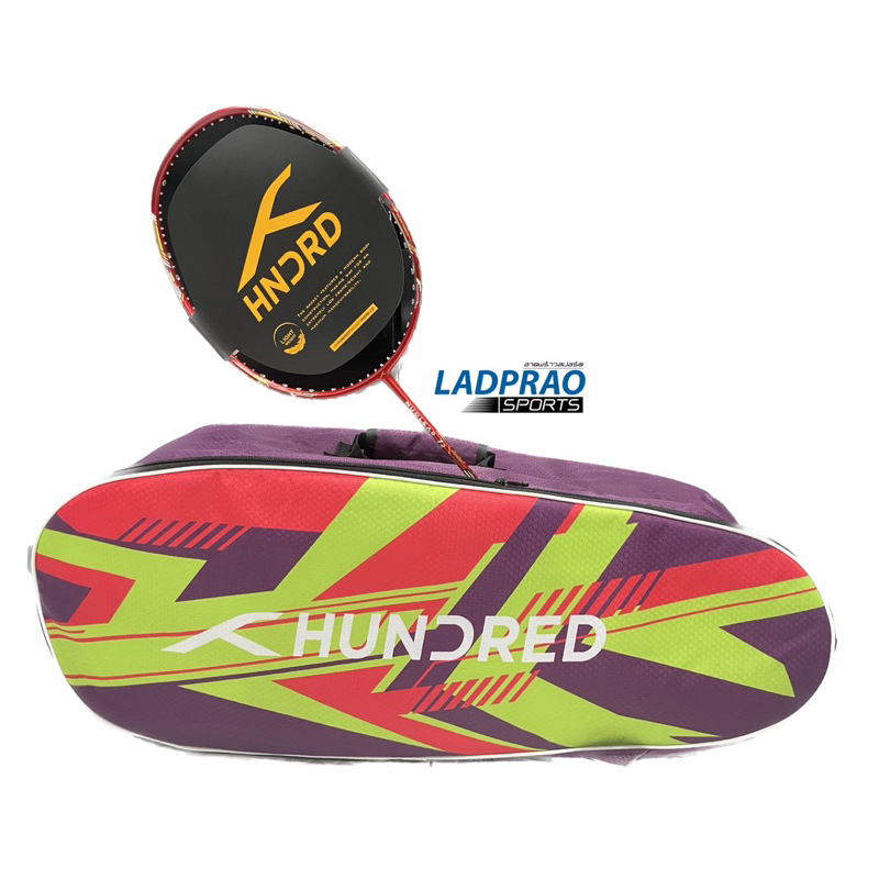 [พร้อมส่ง] ไม้แบด Hundred Nuclear 72 +กระเป๋าใบใหญ่