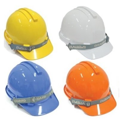 หมวกเซฟตี้ มอก. สีขาว/สีแดง/สีเหลืองแบบปรับเลื่อน ยี่ห้อ S-GUARD **ราคาต่อ1ใบ***สามารถออกใบกำกับภาษี