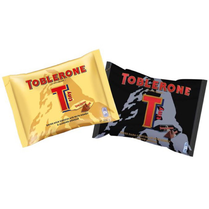 Toblerone milk / black chocolate 200g. ทอเบิลโรน ช็อกโกแลตนม/แบล็ค นำเข้าจากสวิส ขนาด200ก.