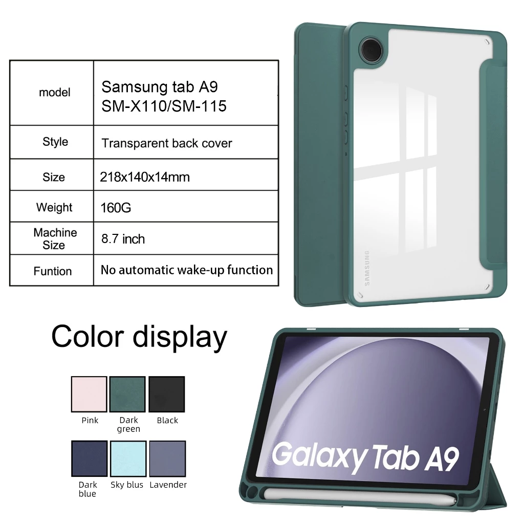 เคสฝาพับ สำหรับ ซัมซุง แท็ป เอ9 8.7 (2023) Case Smart For Samsung Galaxy Tab A9 8.7 (2023) SM-X115 (8.7)