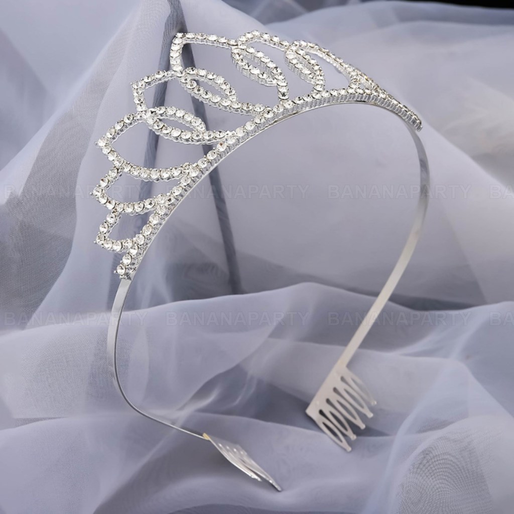 มงกุฎนางงาม โลหะ มงกุฎเพชร มงกุฎ มงกุฏคริสตัล ที่คาดผม tiara crown พร้อมส่งในไทย ทุกวัน - รูปที่ 4