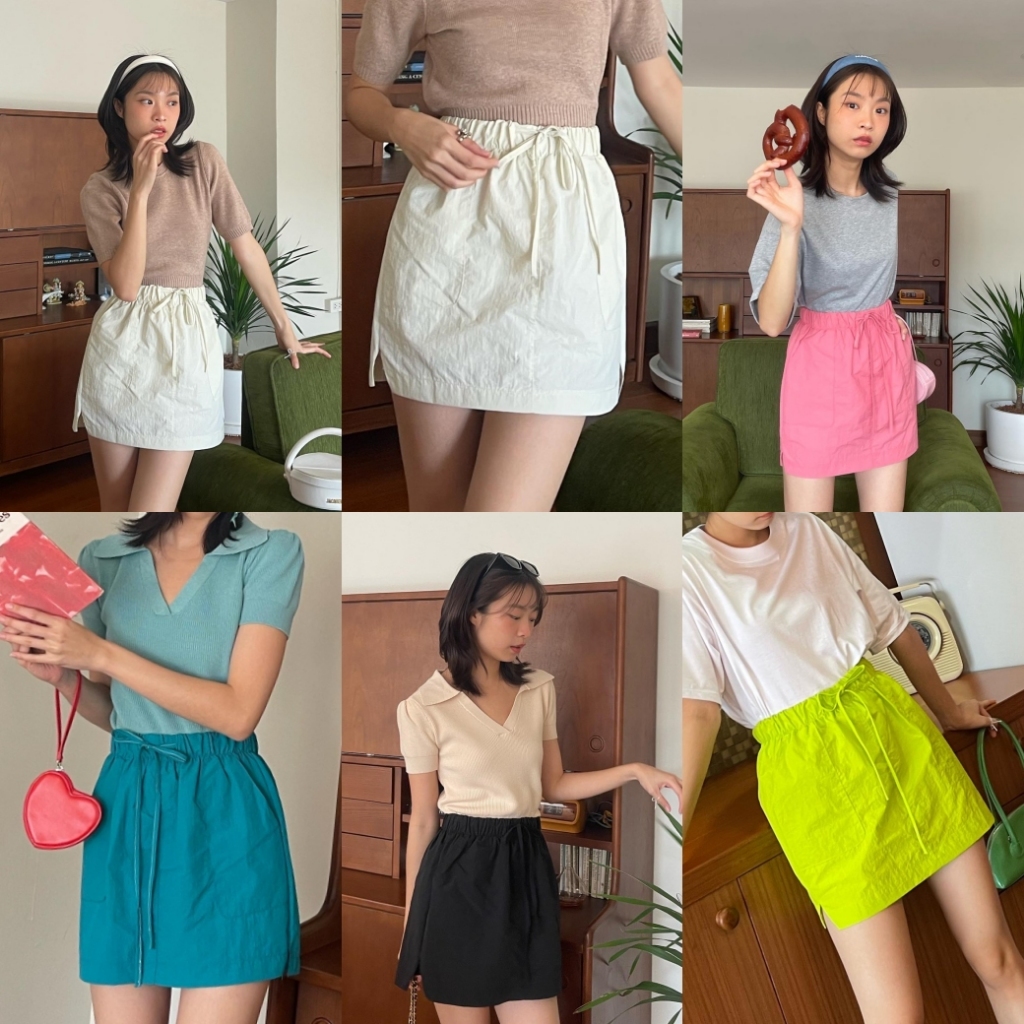 Kimmame - กระโปรง รุ่น Harper Bow Skirt 5 สี