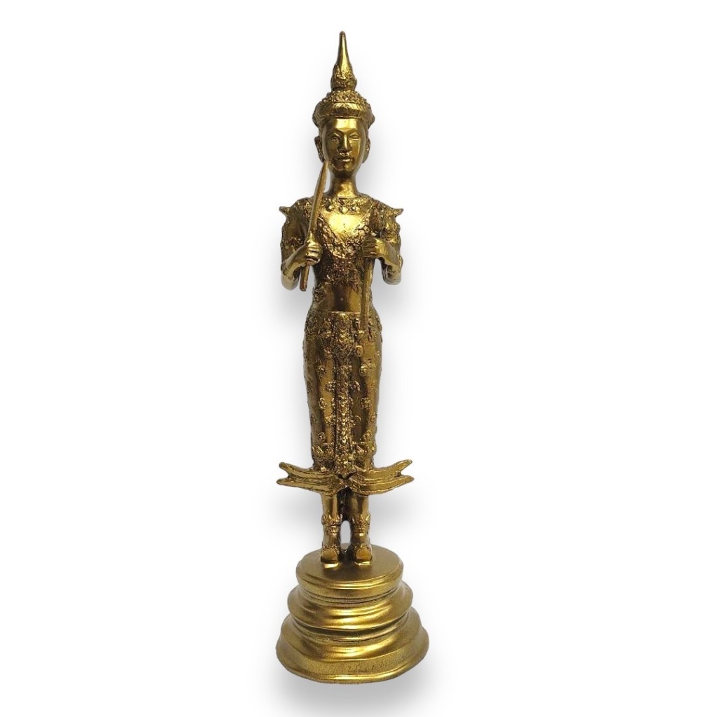 พระคลังสมบัติ สีทองเก่า กว้าง 3นิ้ว สูง 15นิ้ว