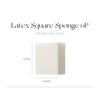 แท้💯พร้อมส่ง Piccasso Latex Square Sponge 6p ฟองน้ำตบรองพื้นที่ช่างแต่งหน้าเลือกใช้