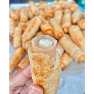 โปร25ชิ้น #โรตีพันไส้กรอกชีส 🧀 น้องใหม่ 5แพ็ค🔥🔥