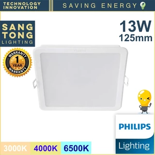 Philips ดาวน์ไลท์ Panel LED 13W รุ่น MESON 125 59465 5 นิ้ว (5") หน้าเหลี่ยม SQ ฟิลิปส์ ดาวไลท์