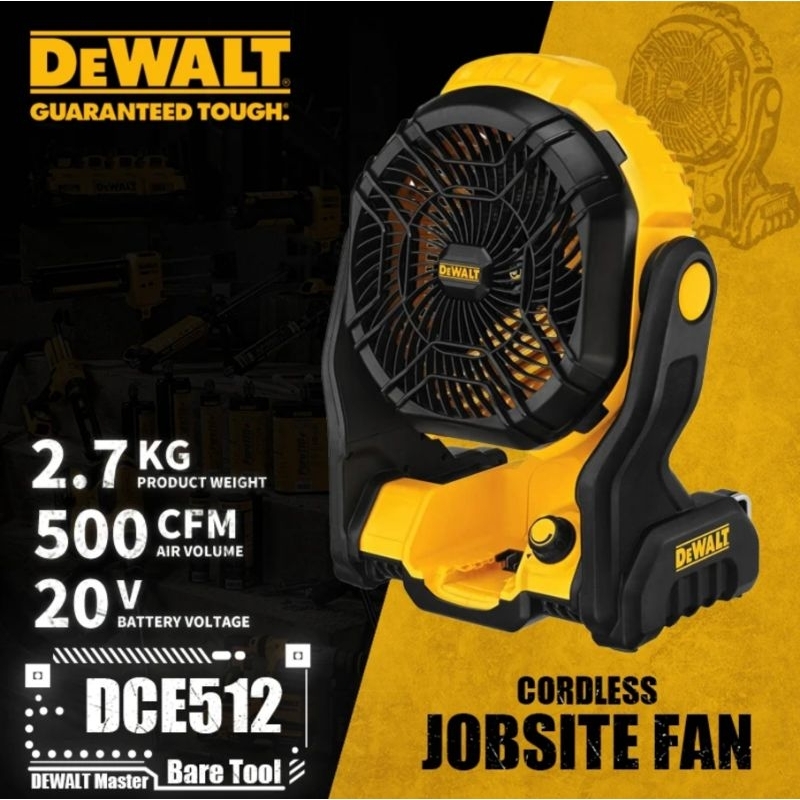 DEWALT dce512n พัดลมไร้สาย 20 โวลต์ (ตัวเปล่า) รุ่น DCE512N รับประกัน 3 ปี DCE512