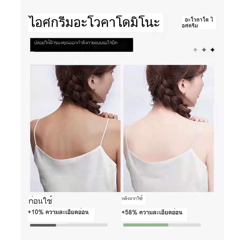 สครับผิว สครับตัวนุ่ม อาโวคาโดเนื้อไอศกรีม250g กลิ่นหอมดูแลร่างผิวกาย ขัดผิว ผลัดเซลล์ผิวเก่าผิวขาว   YM002 ราคา ถูกที่สุด ดีลบีเคเค แกลเลอรีภาพที่ 5