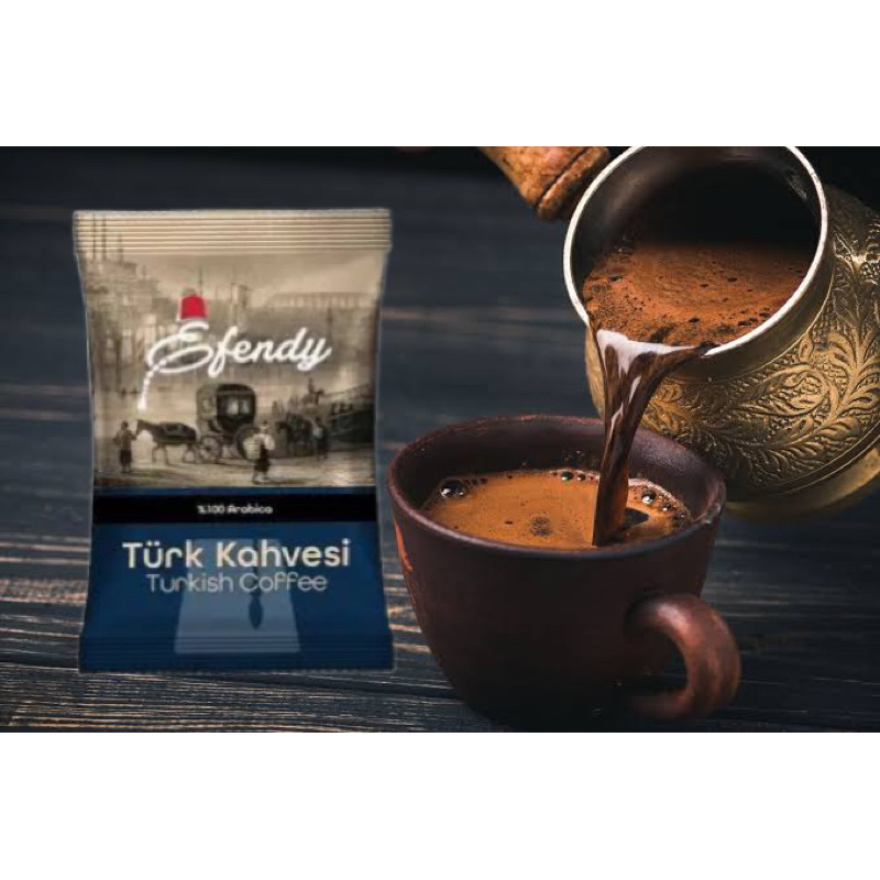 Efendy Turkish Coffee – medium , Dark Roasted Antioch Style100g / กาแฟตุรกี คั่วเข้ม Exp. 04/2025