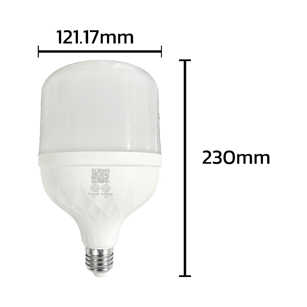 HIET หลอด LED BULB HIGH POWER 30W 40W 50W ขั้ว E27 แสงขาว - รูปที่ 4