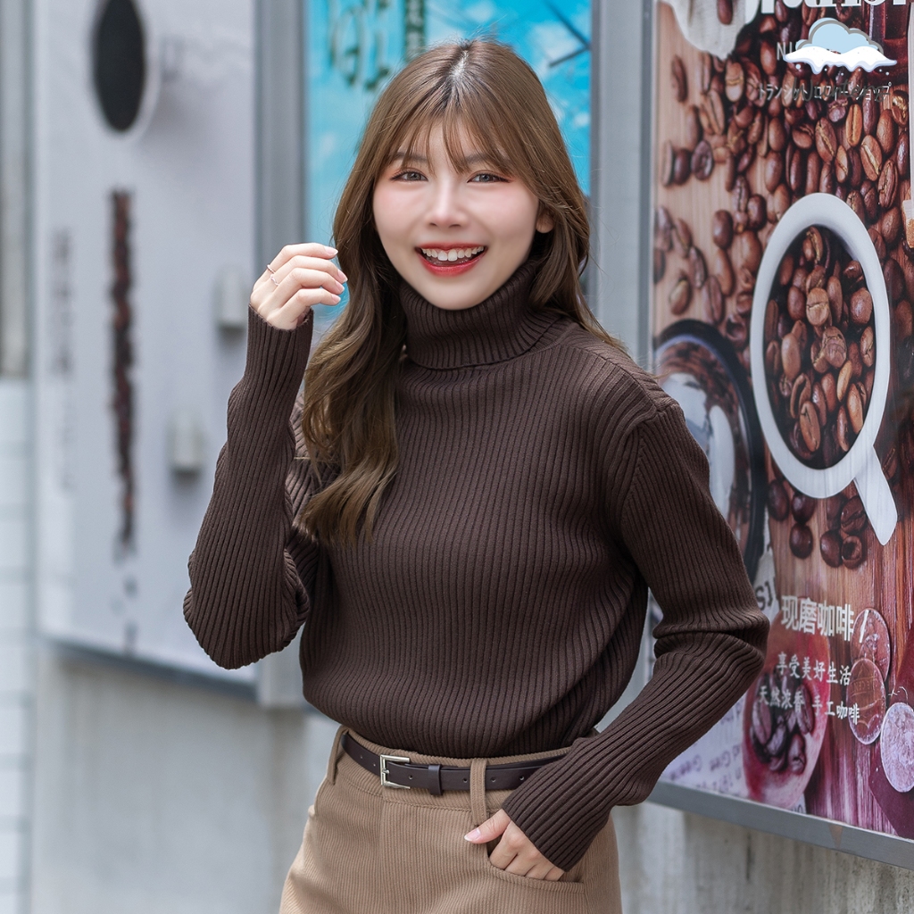 [ Aricia Turtleneck Sweater ] 8 สี I เสื้อไหมพรมคอเต่า เสื้อคอเต่า ผ้าหนา นุ่ม กันหนาว