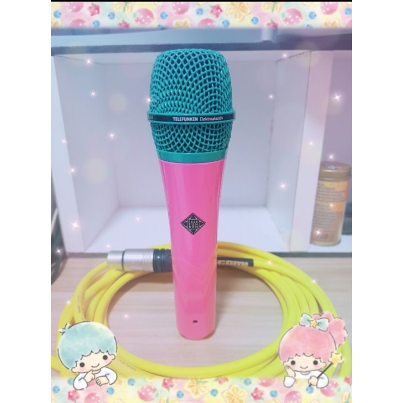 Telefunken M80 ไมค์ Dynamic สีชมพูฟ้า