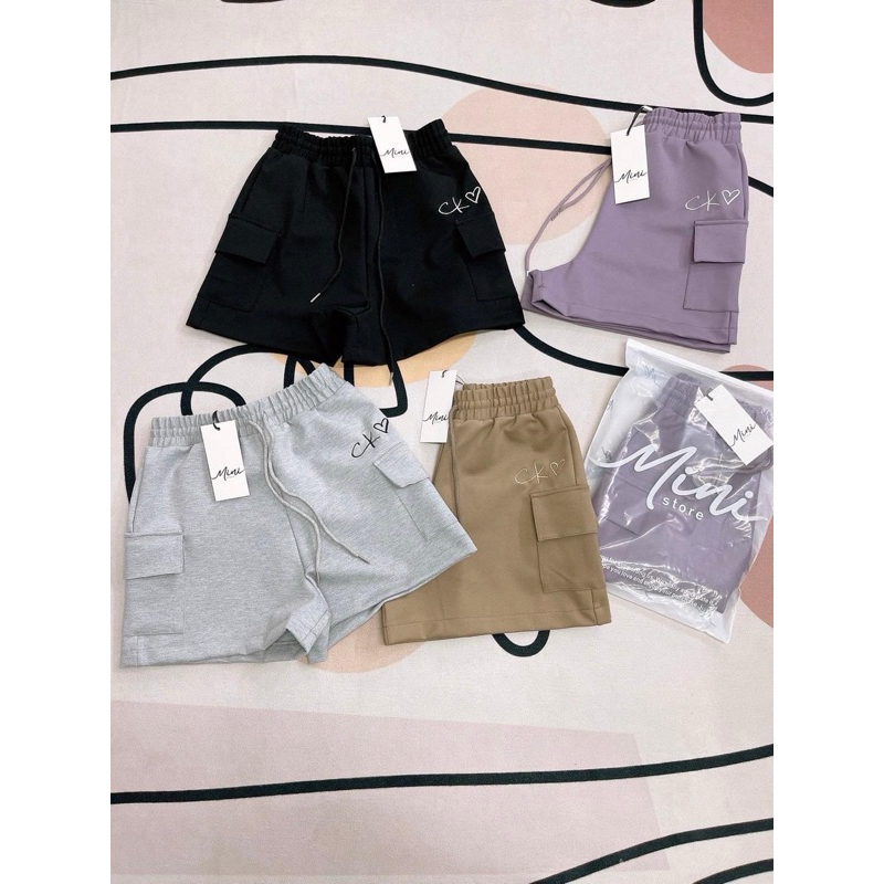 กางเกงขาสั้นผ้าเทพ 🫧Mini store🫧 พร้อมส่ง - รูปที่ 3