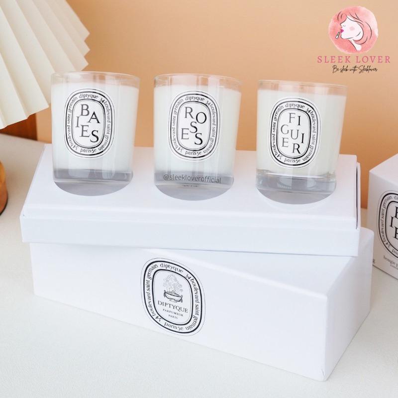 [เหลือ 2,120.- "เก็บโค้ดทักแชท"] พร้อมส่ง&แท้ป้ายไทย Diptyque Set of Small Candles 3pcs x 70g