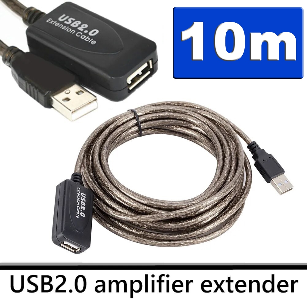 สายต่อยาว USB 2.0 ยาว 10 เมตร มี IC USB 2.0 Extension Cable Male-To-Female High-Speed 10M