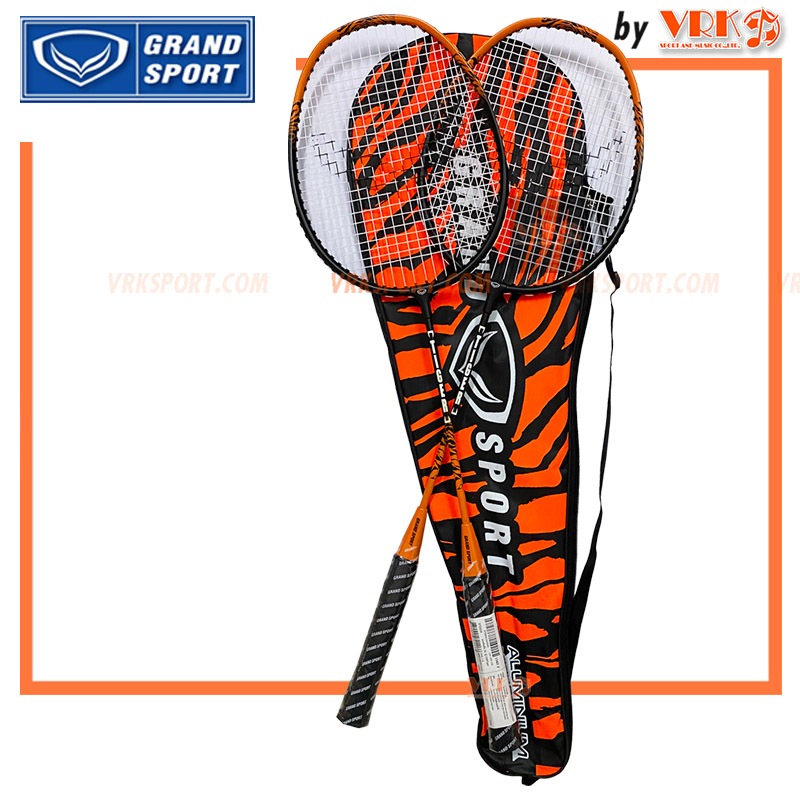 Grand Sport ไม้แบดคู่ พร้อมกระเป๋าใส่ รุ่น TIGER รหัส 372206 - ไม้แบดเฟรมอลููมิเนียม