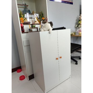 ตู้เสื้อผ้าเด็กมินิมอลพับนอกสองประตู