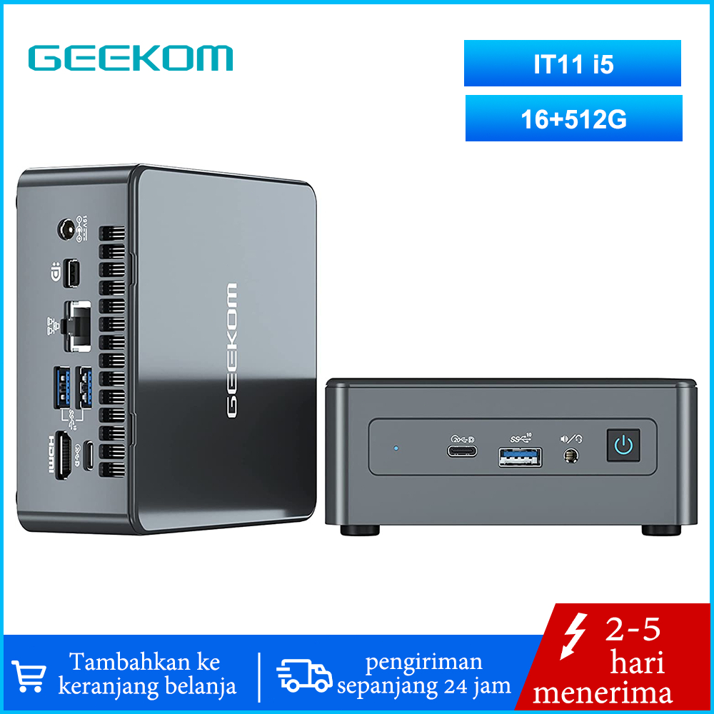 GEEKOM Mini PC Mini IT11 Intel Core i5-1135G7 Mini Computers (8 Threads,Up to 4.5 GHz),16GB DDR4/512