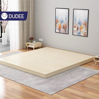 DUDEE เตียงนอนไม้แท้ สไตล์นอร์ดิก ออกแบบเรียบง่าย ทันสมัย