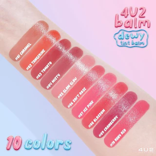 🔥Exp10/26🔥4U2 BALM DEWY TINT BALM ทินท์บาล์มดิวอี้ งานปากระเรื่อสุขภาพดี