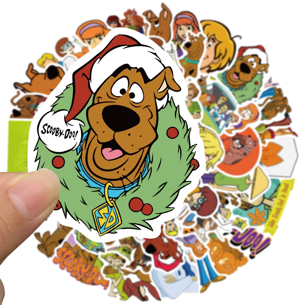 พร้อมส่ง New Scooby-Doo สกูบี้-ดู Sticker สติ๊กเกอ 50ชิ้น สําหรับตกแต่งกระเป๋าเดินทางแล็ปท็อปกีตาร์