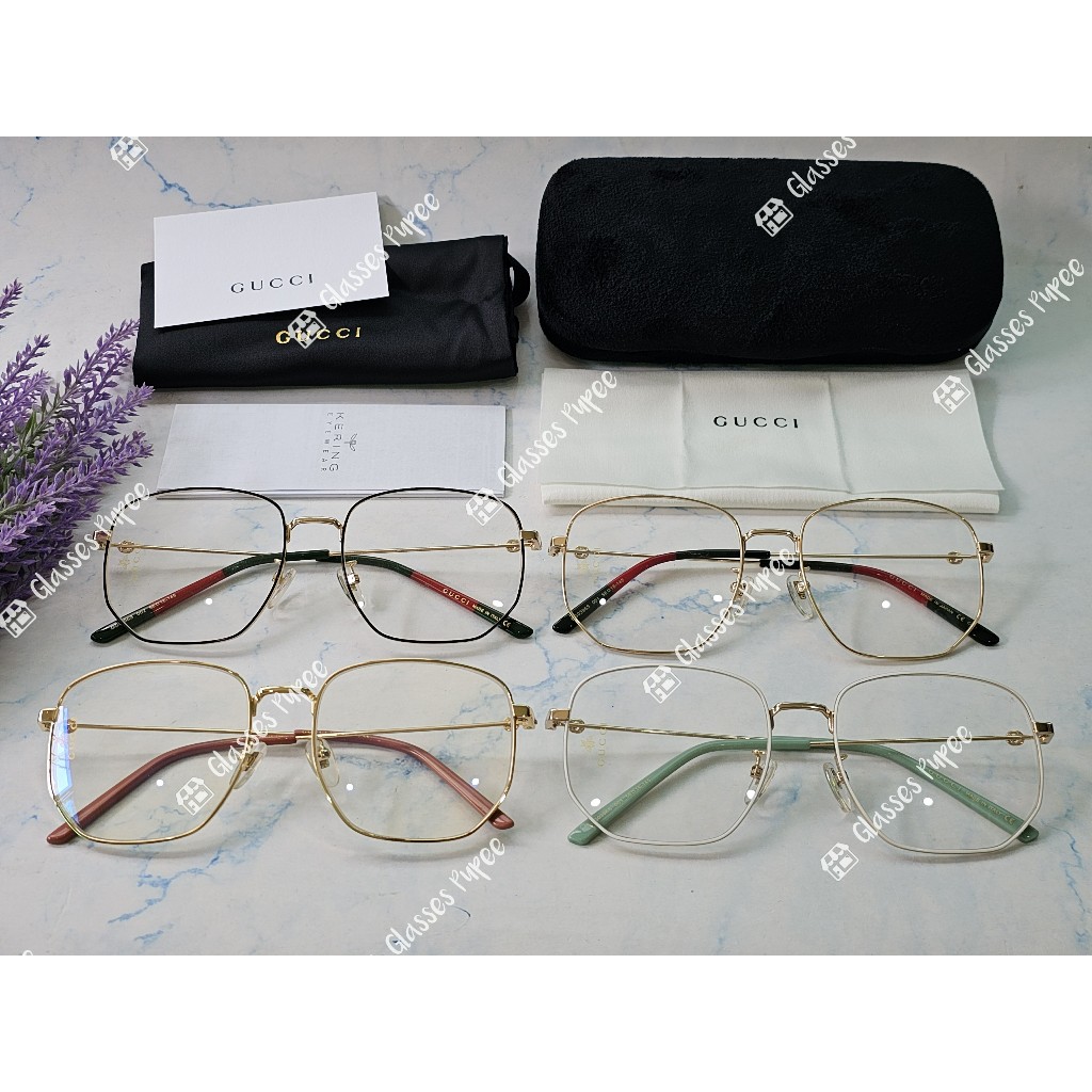 กรอบสายตา Gucci รุ่น GG0396S ขนาด 56mm อุปกรณ์ครบเซ็ท 🎁 ส่งฟรี 🎁